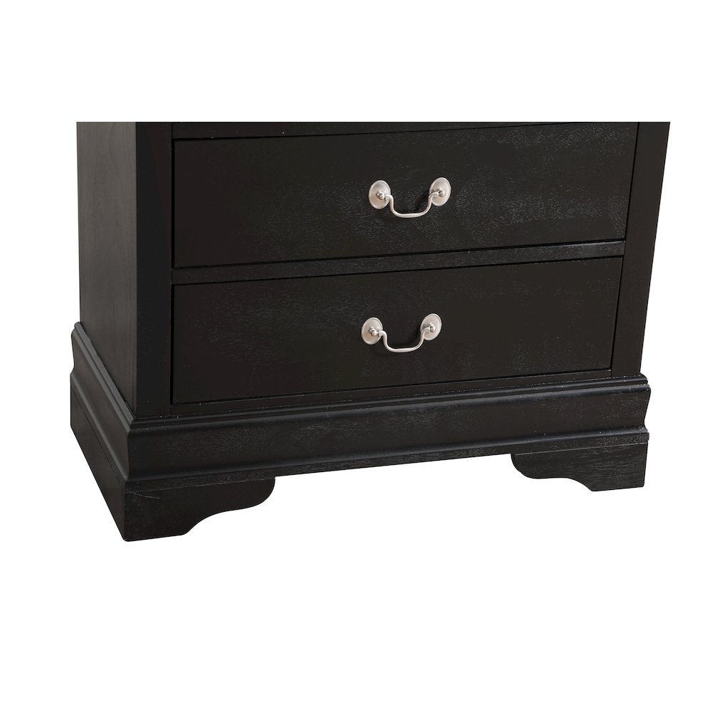 Glory Furniture LouisPhillipe Chest in Black Color. Picture 6