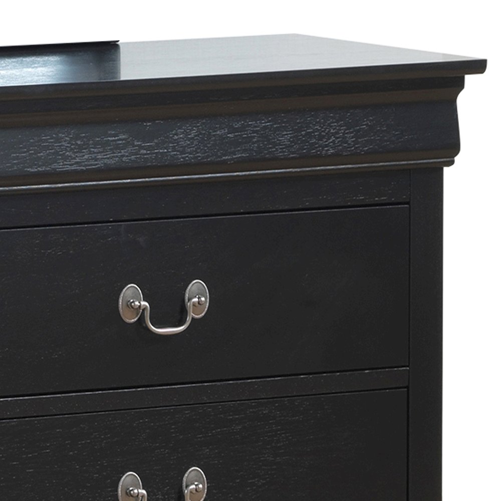 Glory Furniture LouisPhillipe Dresser in Black Color. Picture 2