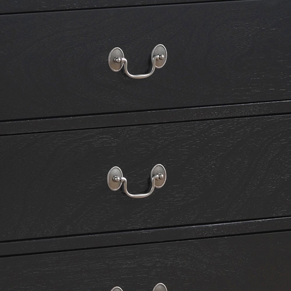 Glory Furniture LouisPhillipe Dresser in Black Color. Picture 3