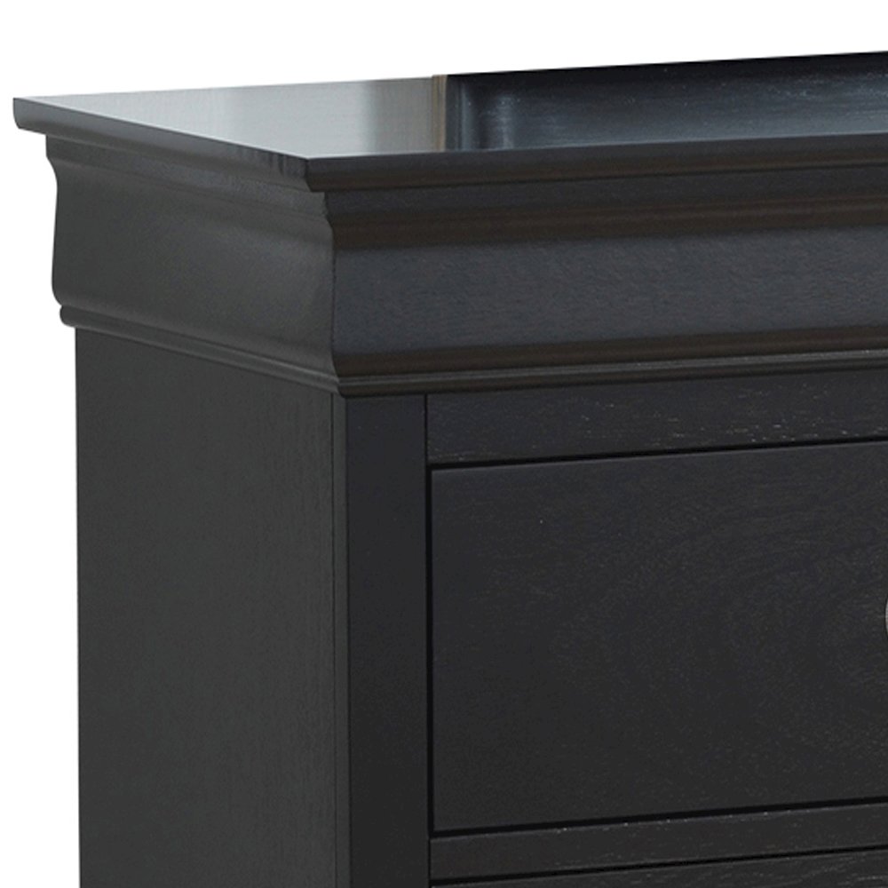 Glory Furniture LouisPhillipe Dresser in Black Color. Picture 6