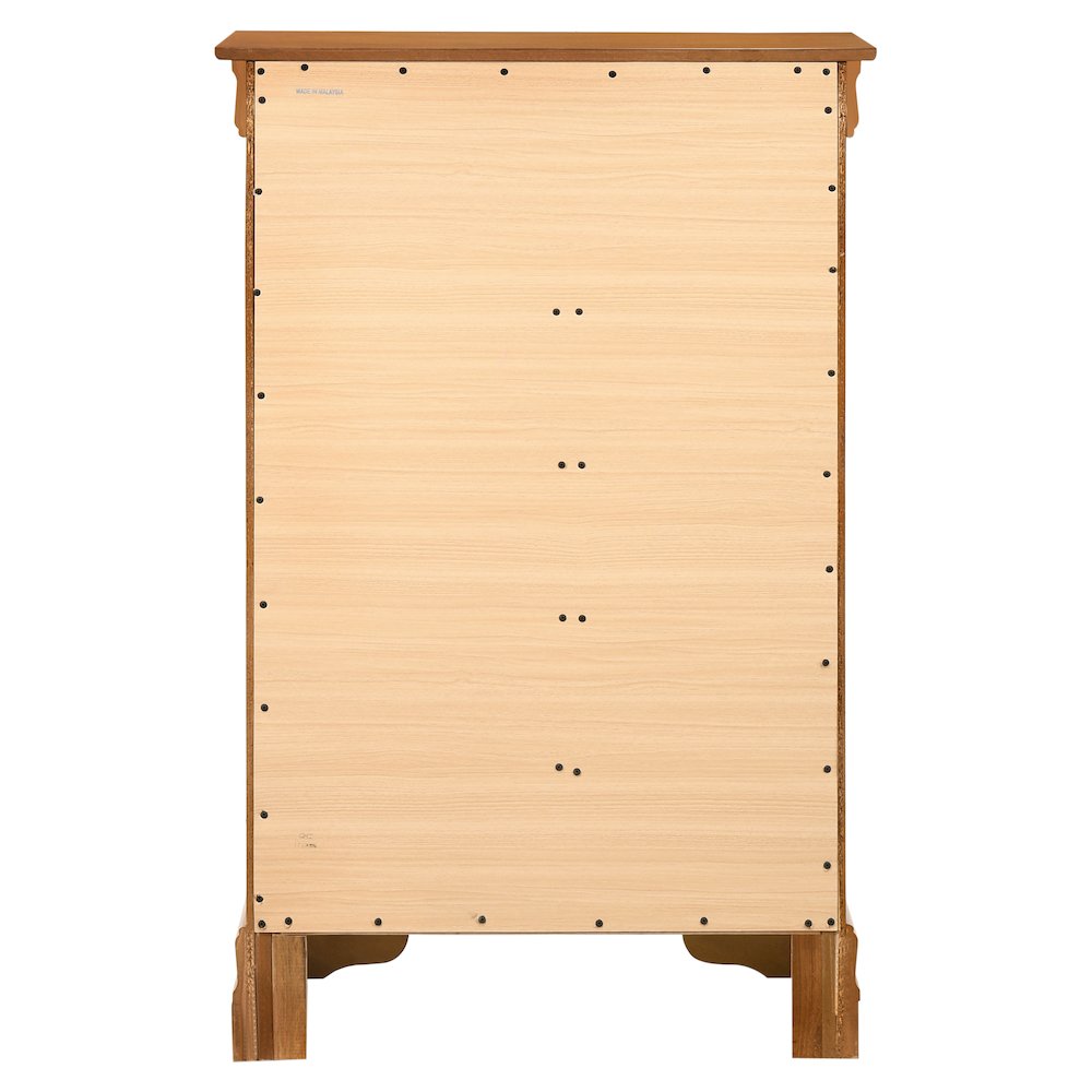 Glory Furniture LouisPhillipe Chest in Oak Color. Picture 4