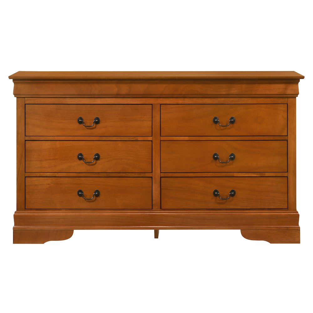 Glory Furniture LouisPhillipe Dresser in Oak Color. Picture 3