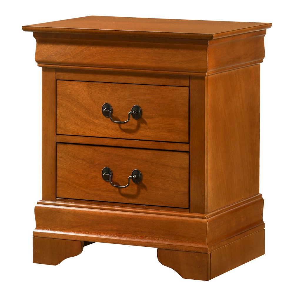 Glory Furniture LouisPhillipe Night Stand in Oak Color. Picture 1