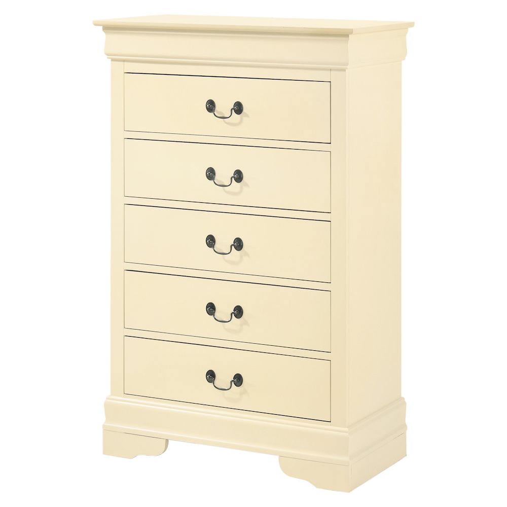 Glory Furniture LouisPhillipe Chest in Beige Color. Picture 1