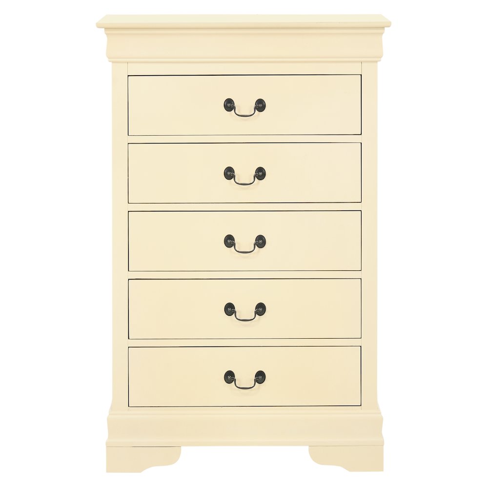 Glory Furniture LouisPhillipe Chest in Beige Color. Picture 2