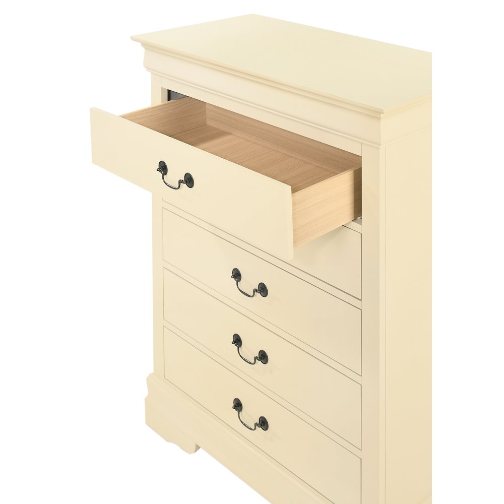 Glory Furniture LouisPhillipe Chest in Beige Color. Picture 3