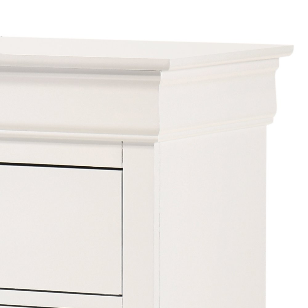 Glory Furniture LouisPhillipe Chest in White Color. Picture 5