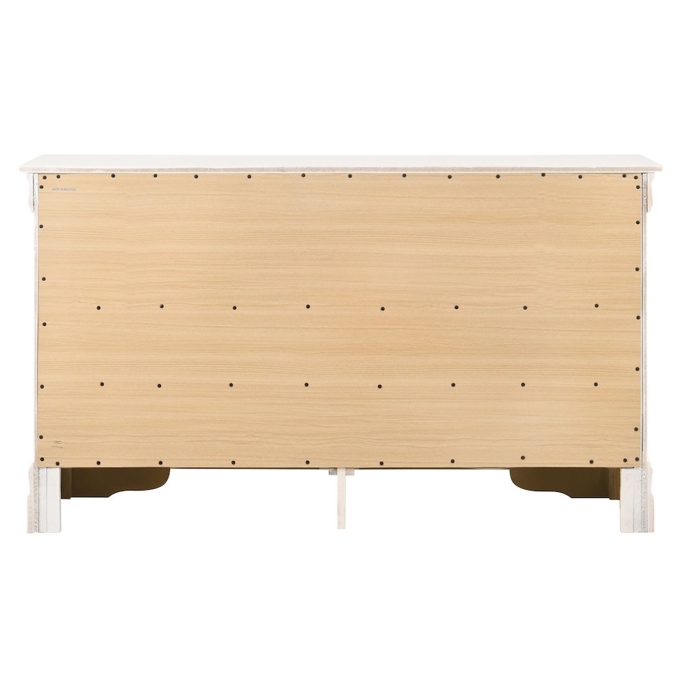 Glory Furniture LouisPhillipe Dresser in White Color. Picture 4