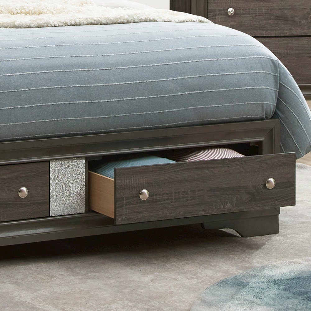 Glory Furniture Madrid Queen Bed in Gray Color. Picture 4
