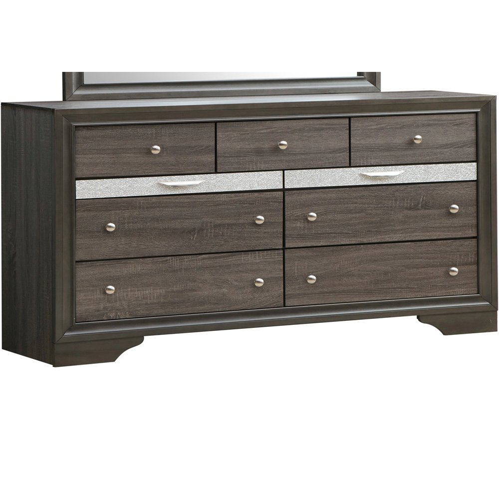 Glory Furniture Madrid Dresser in Gray Color. Picture 1