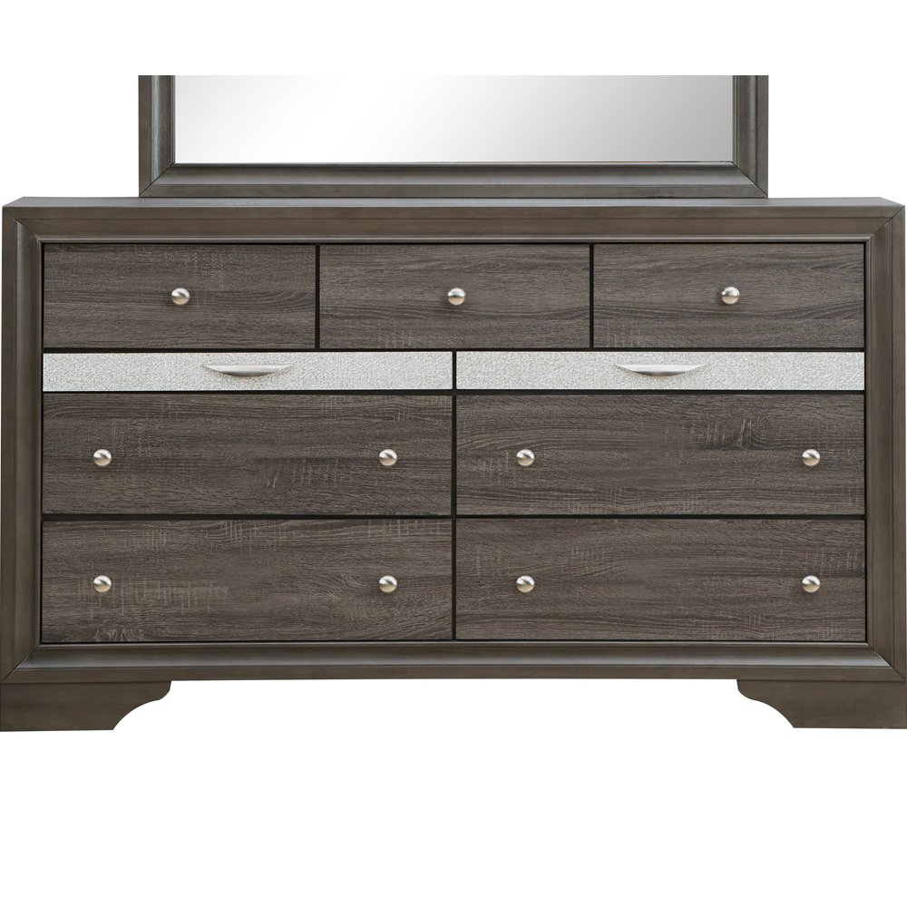 Glory Furniture Madrid Dresser in Gray Color. Picture 7