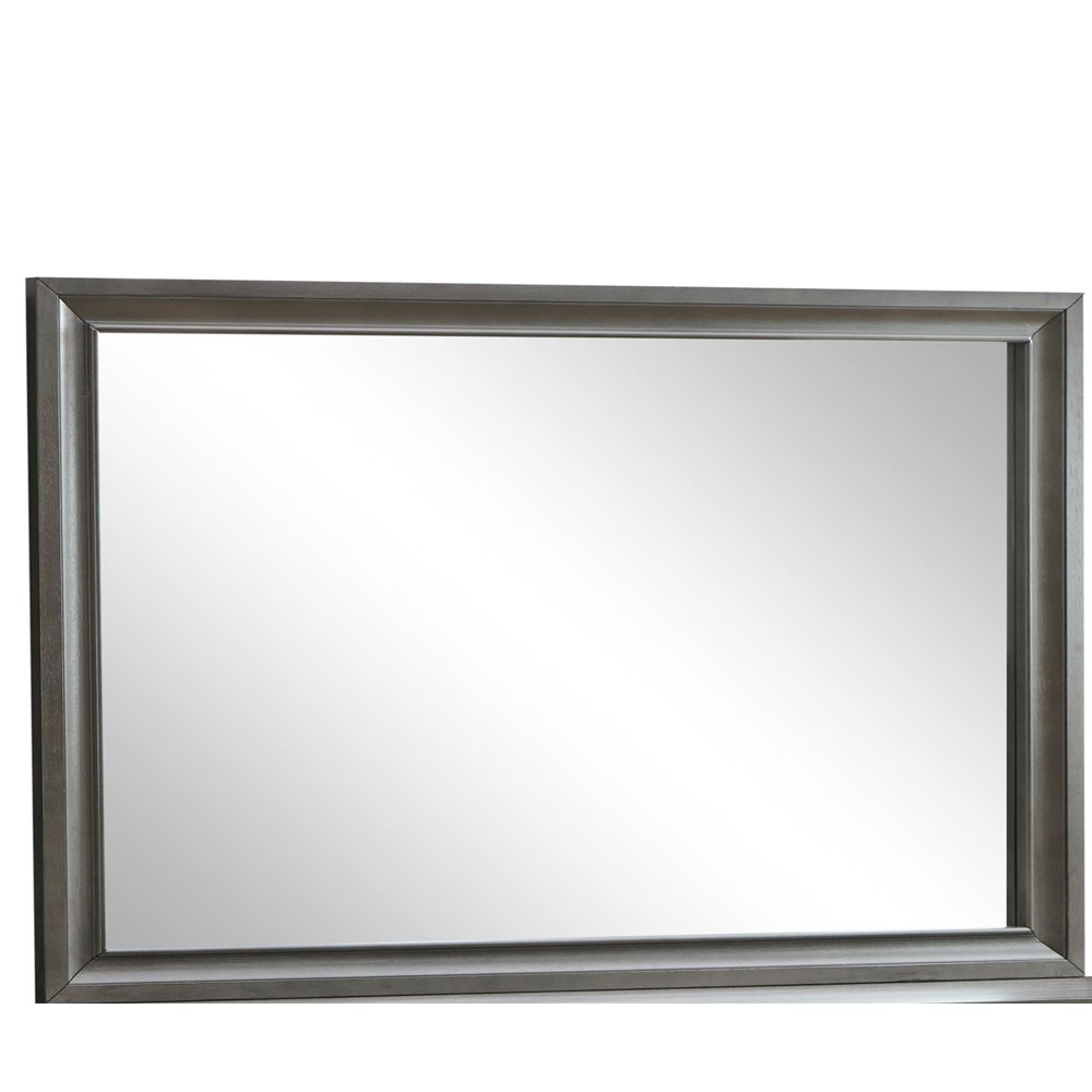 Glory Furniture Madrid Mirror in Gray Color. Picture 1