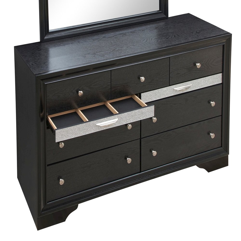 Glory Furniture Madrid Dresser in Black Color. Picture 3