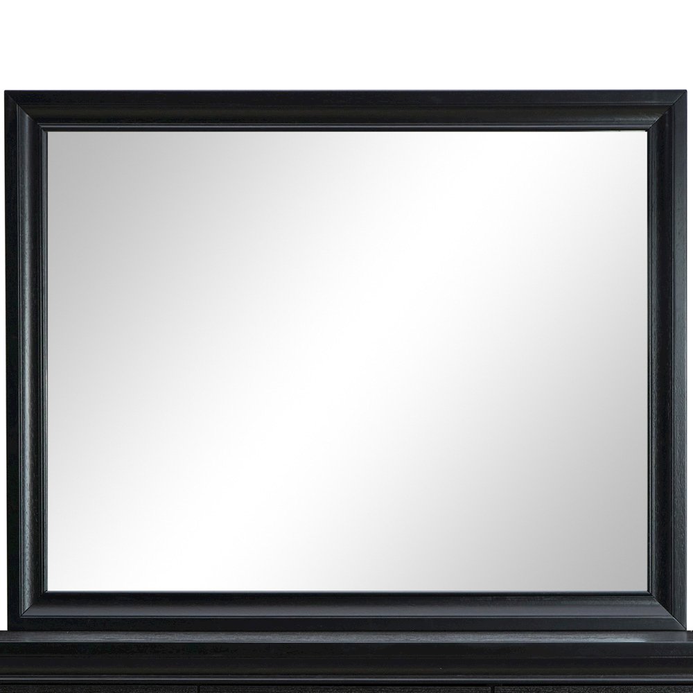 Glory Furniture Madrid Mirror in Black Color. Picture 4
