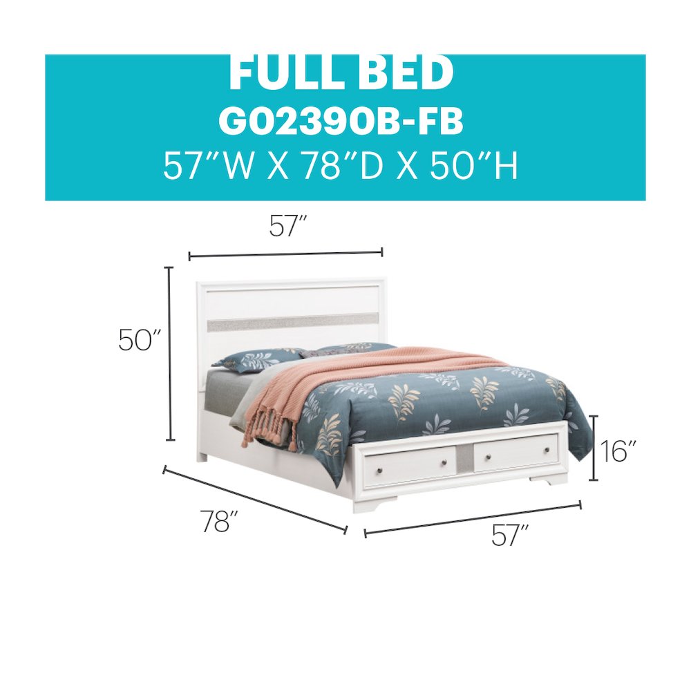 Glory Furniture Madrid Full Bed in  Color. Picture 13