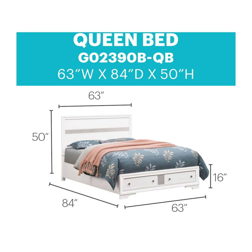 Glory Furniture Madrid Queen Bed in  Color. Picture 7