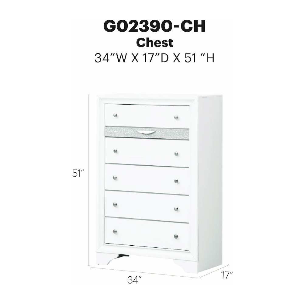 Glory Furniture Madrid Chest in  Color. Picture 7
