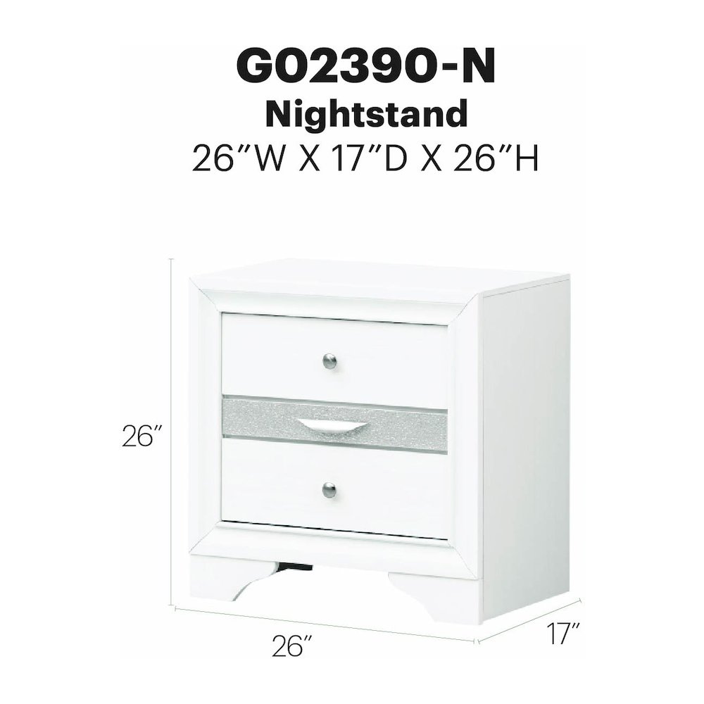 Glory Furniture Madrid Nightstand in  Color. Picture 7