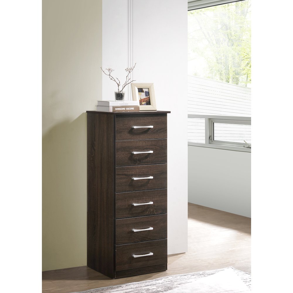 Glory Furniture Boston Lingerie Chest in Wenge Color. Picture 2