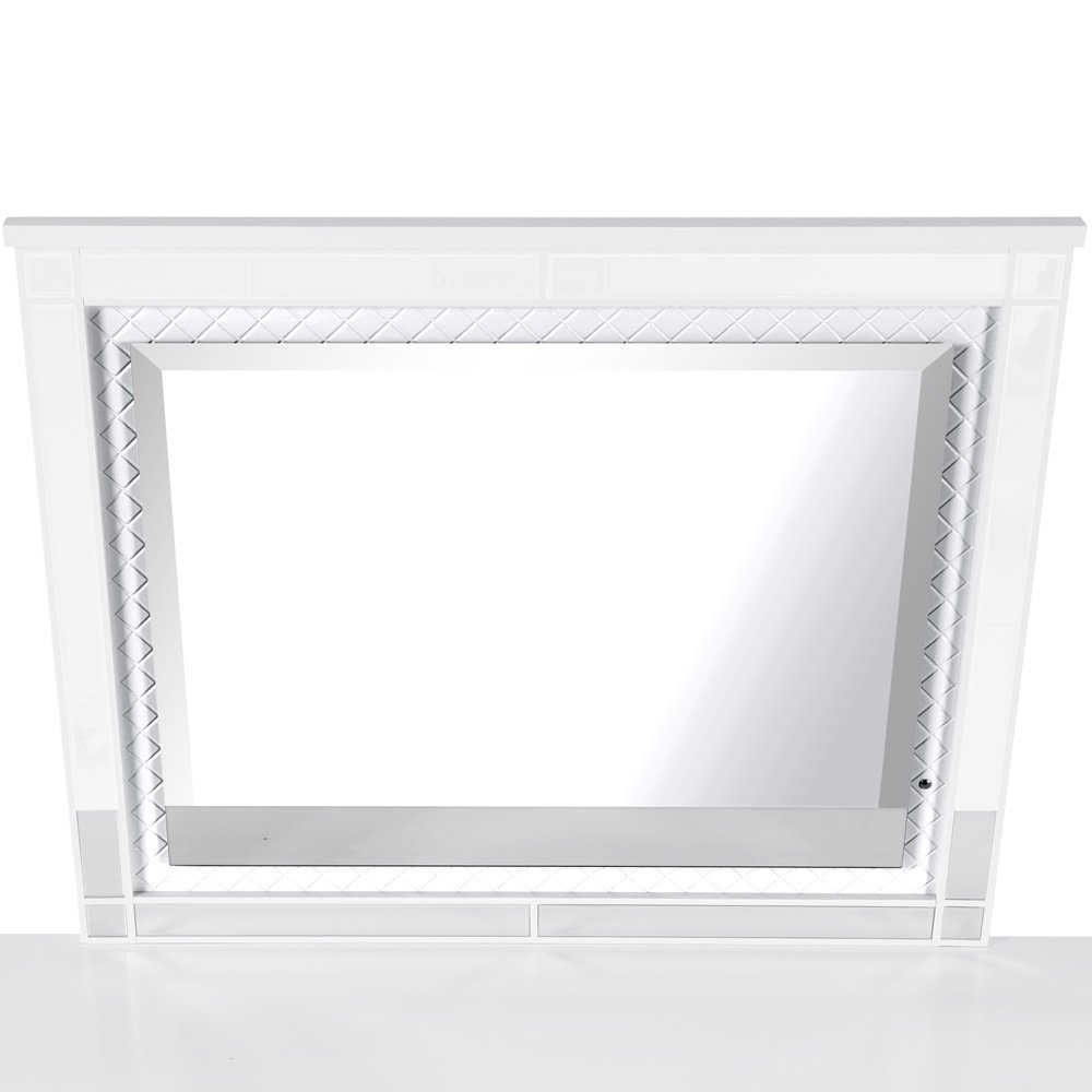 Glory Furniture Livorno Mirror in White Color. Picture 6