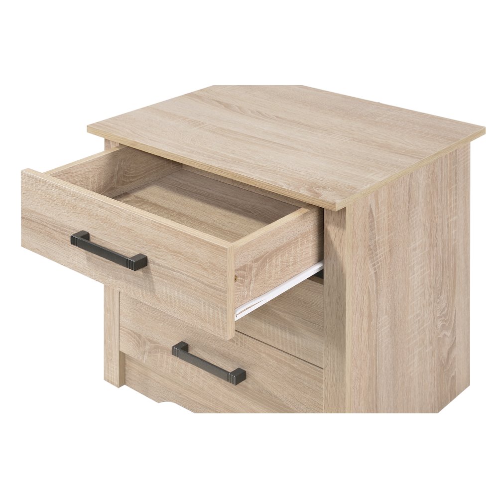 Glory Furniture Hudson Nightstand in Sandle Wood Color. Picture 3