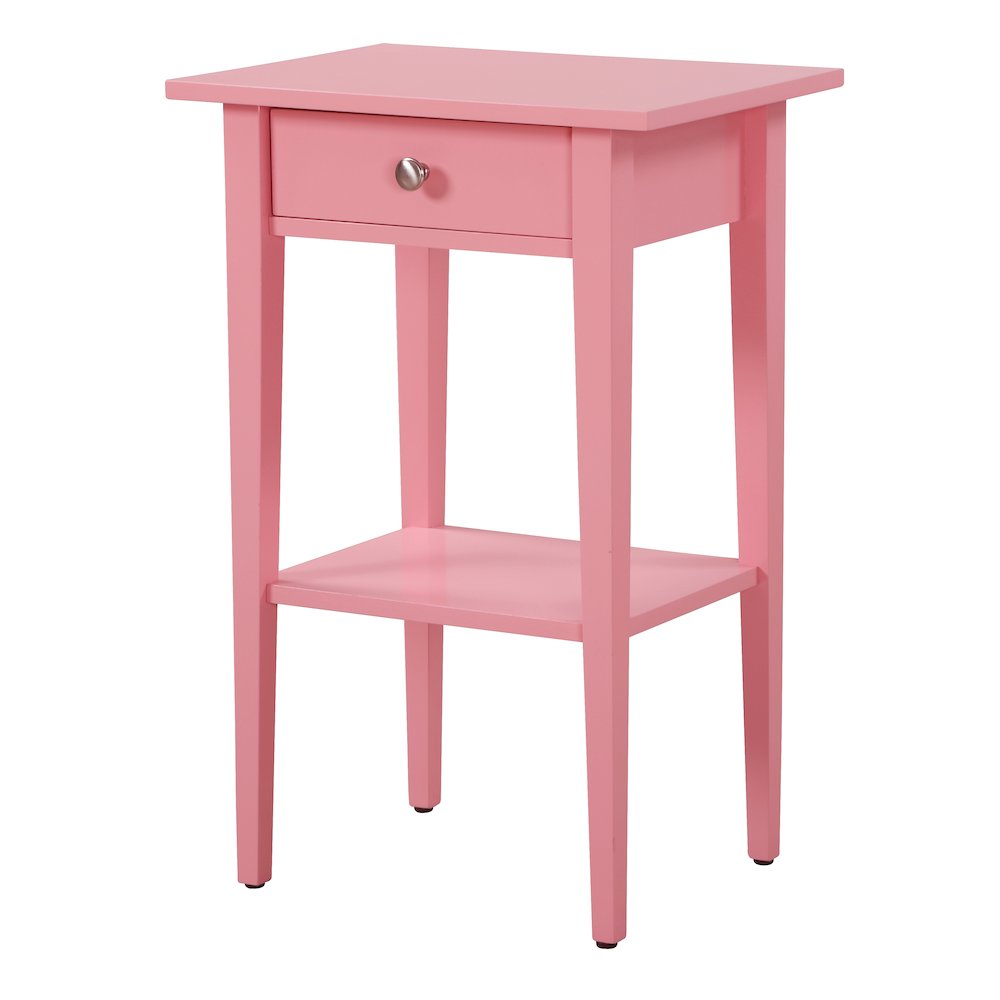 Glory Furniture Dalton Nightstand in Pink Color. Picture 1