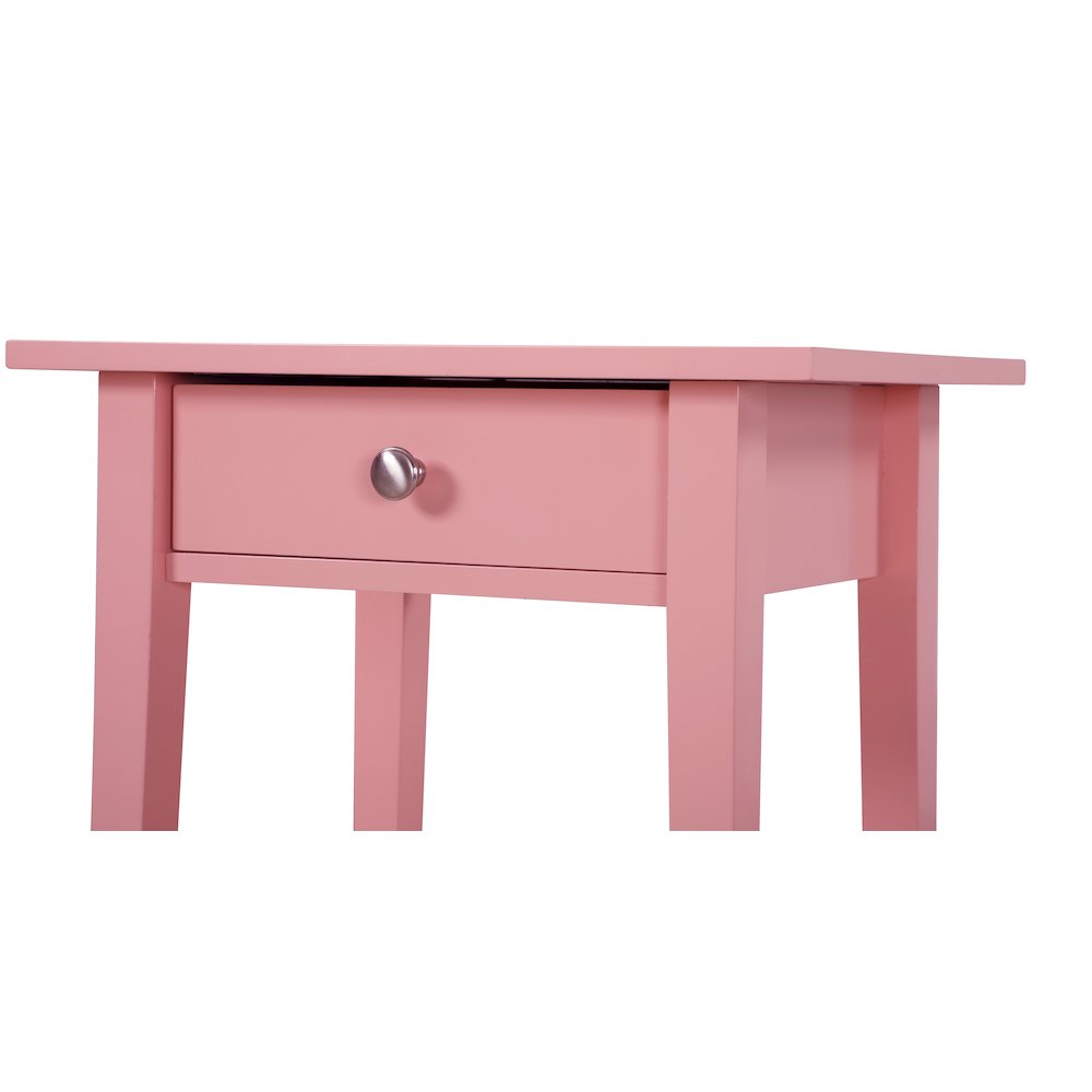 Glory Furniture Dalton Nightstand in Pink Color. Picture 6