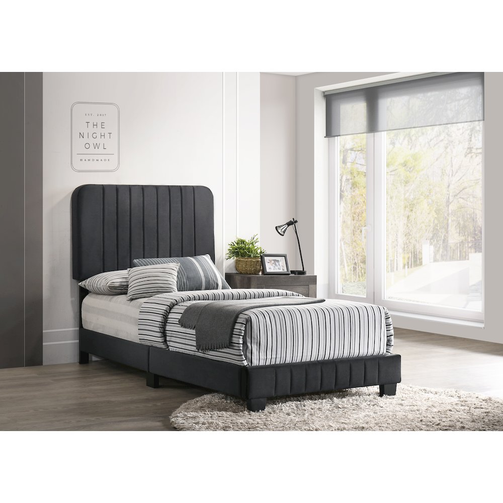 Glory Furniture Lodi Twin Bed in Black Color. Picture 5