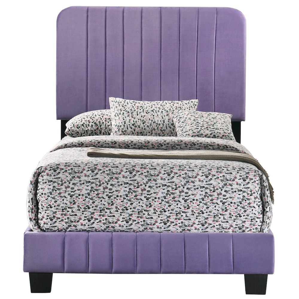 Glory Furniture Lodi Twin Bed in Purple Color. Picture 2