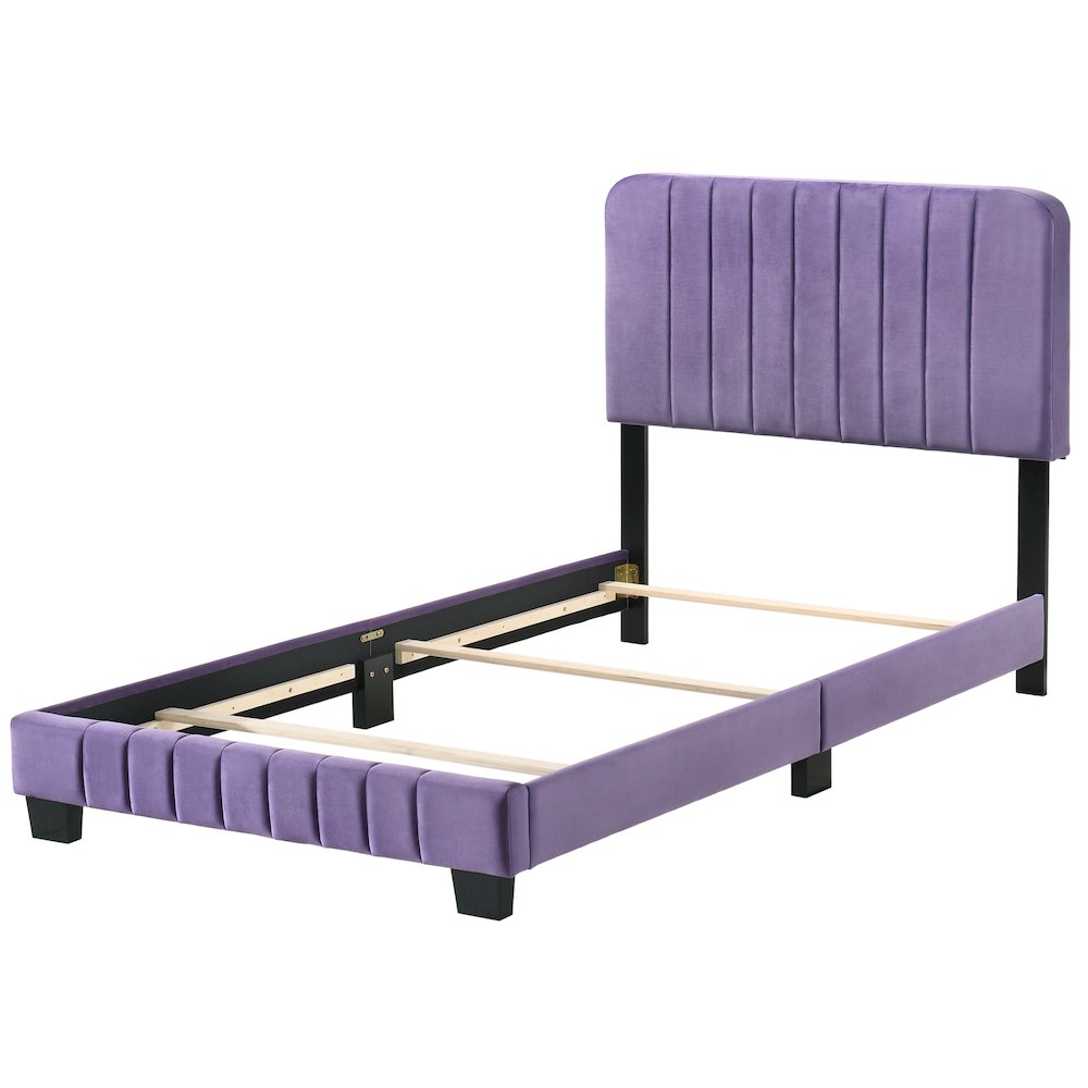 Glory Furniture Lodi Twin Bed in Purple Color. Picture 3