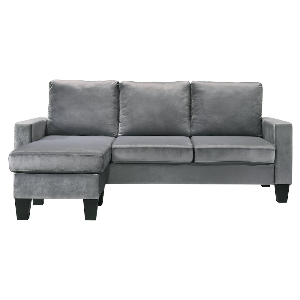 Glory Furniture Jessica Sofa Chaise in Gray Color. Picture 2
