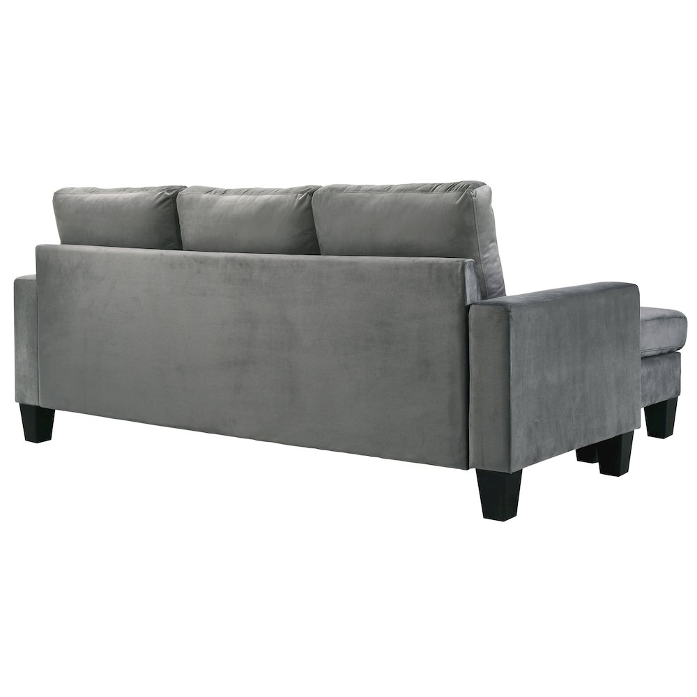 Glory Furniture Jessica Sofa Chaise in Gray Color. Picture 5