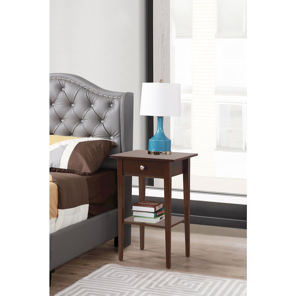 Glory Furniture Dalton Nightstand in Cappuccino Color. Picture 7