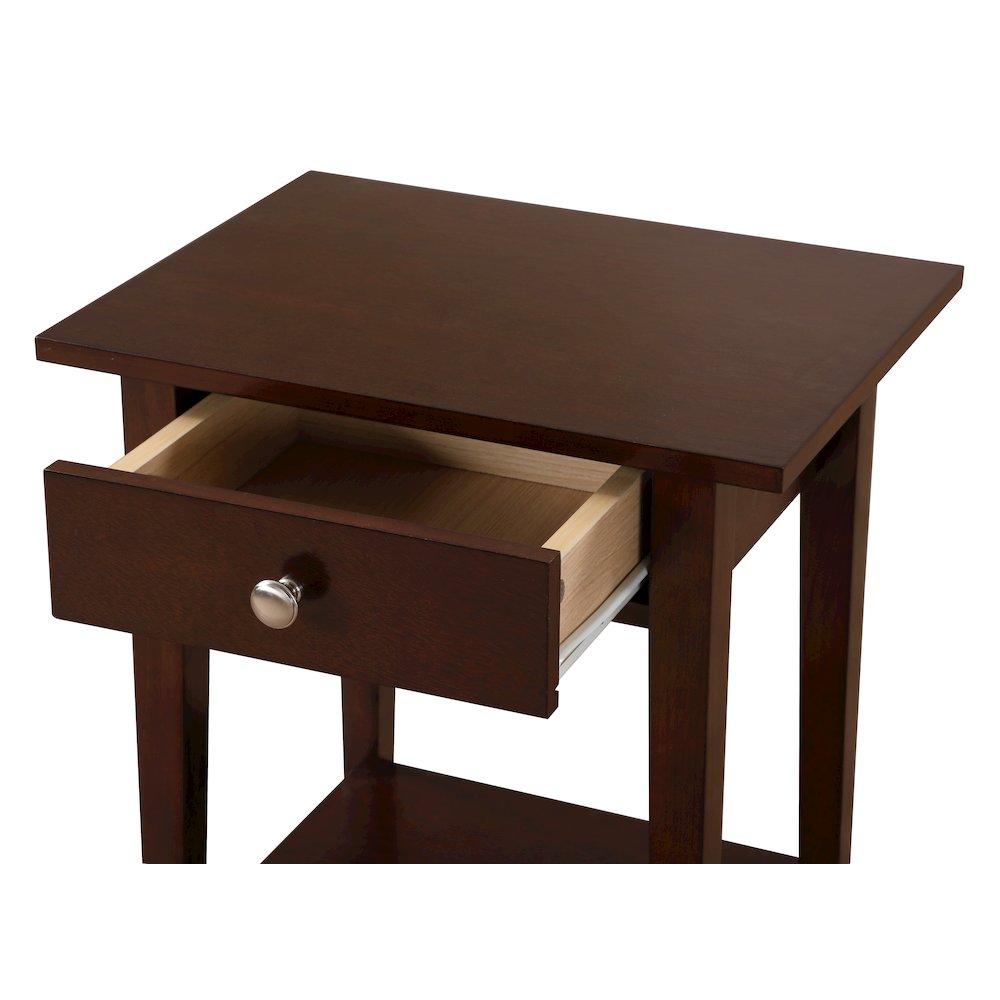 Glory Furniture Dalton Nightstand in Cappuccino Color. Picture 3