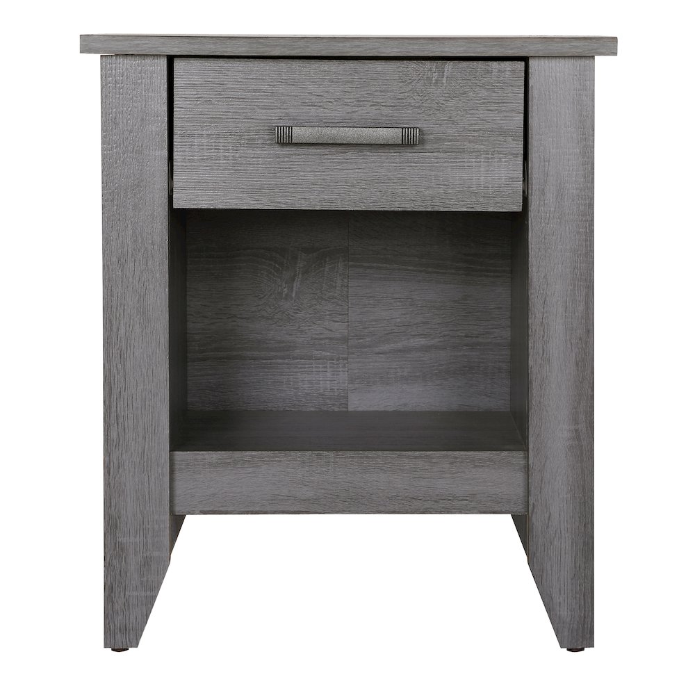 Glory Furniture Lennox Nightstand in Gray Color. Picture 2