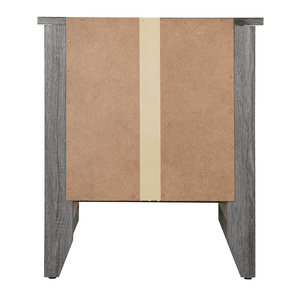 Glory Furniture Lennox Nightstand in Gray Color. Picture 4