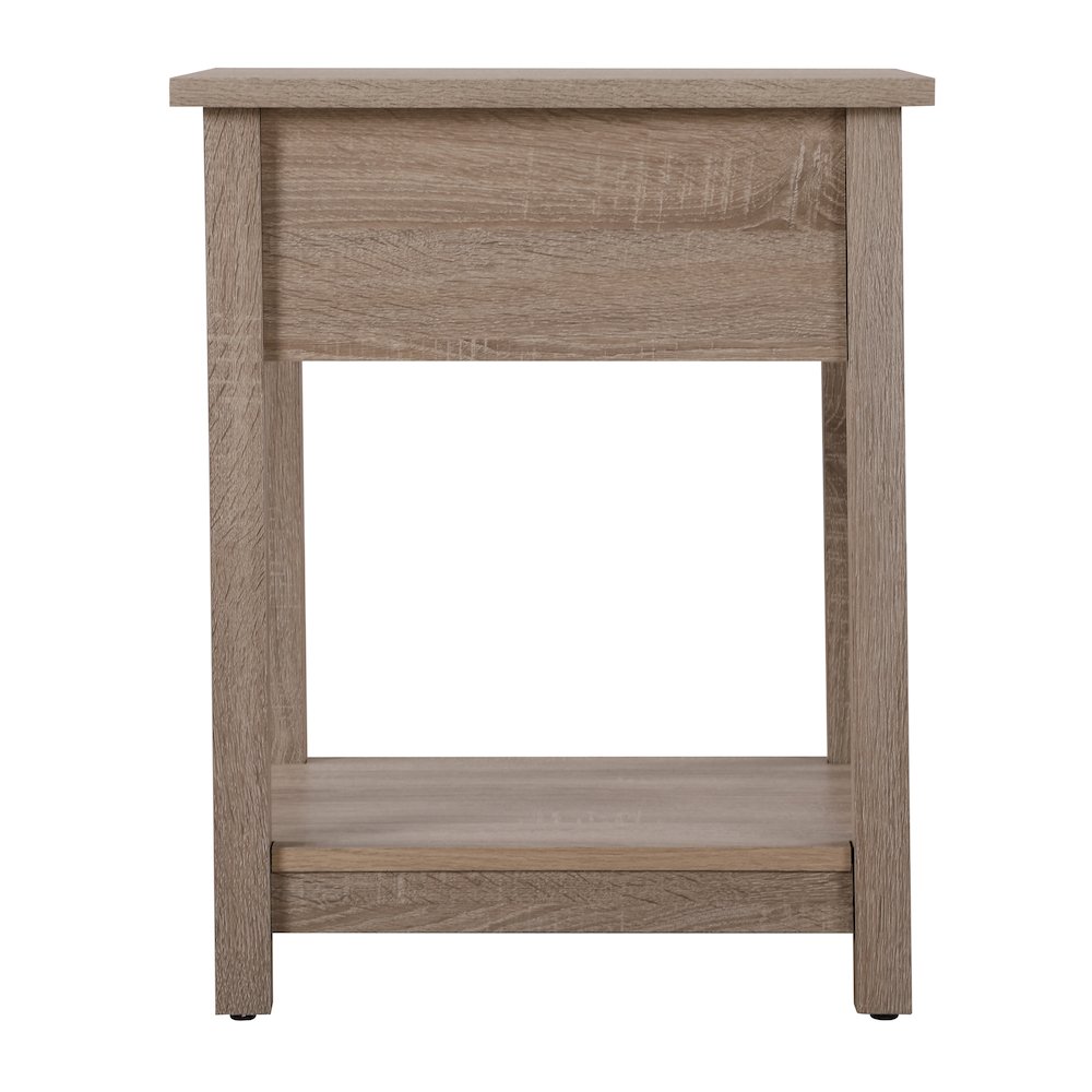 Glory Furniture Salem Nightstand in Sandle Wood Color. Picture 4
