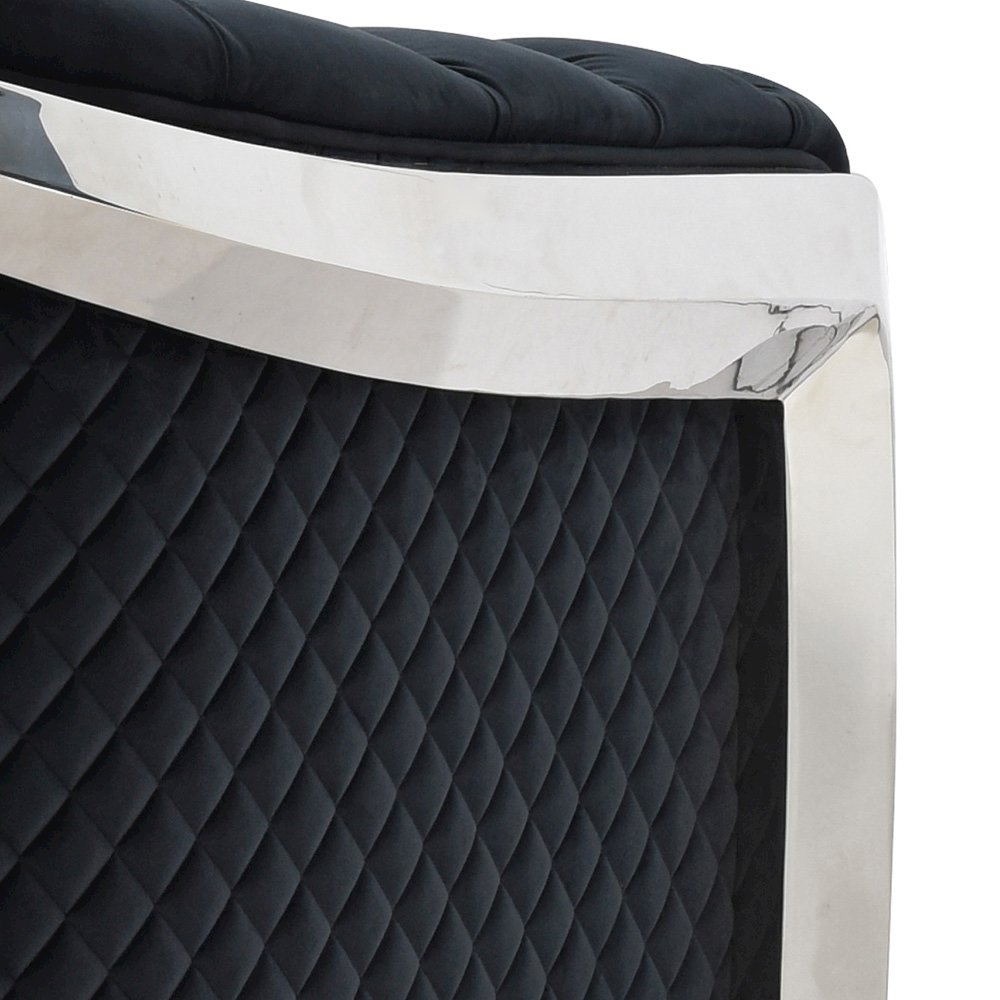 Glory Furniture Sapphire Sofa in Black Color. Picture 6