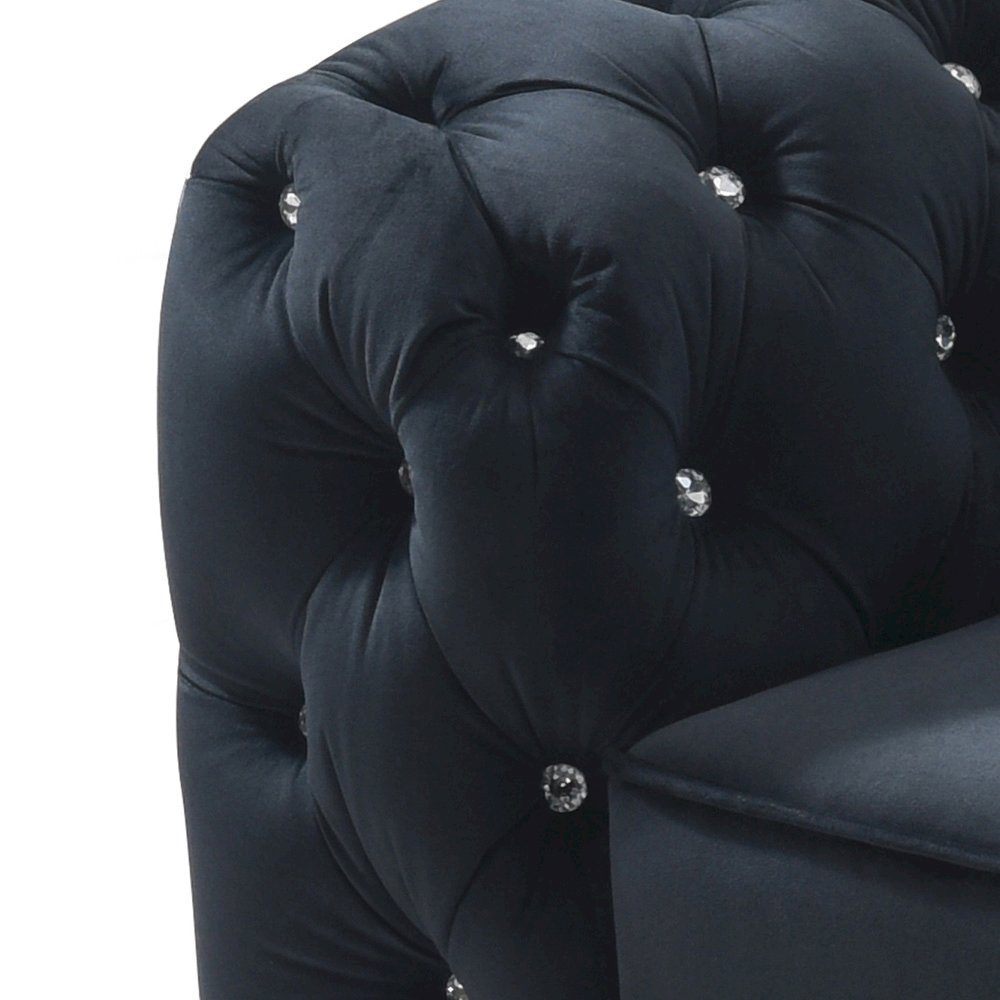 Glory Furniture Sapphire Sofa in Black Color. Picture 7