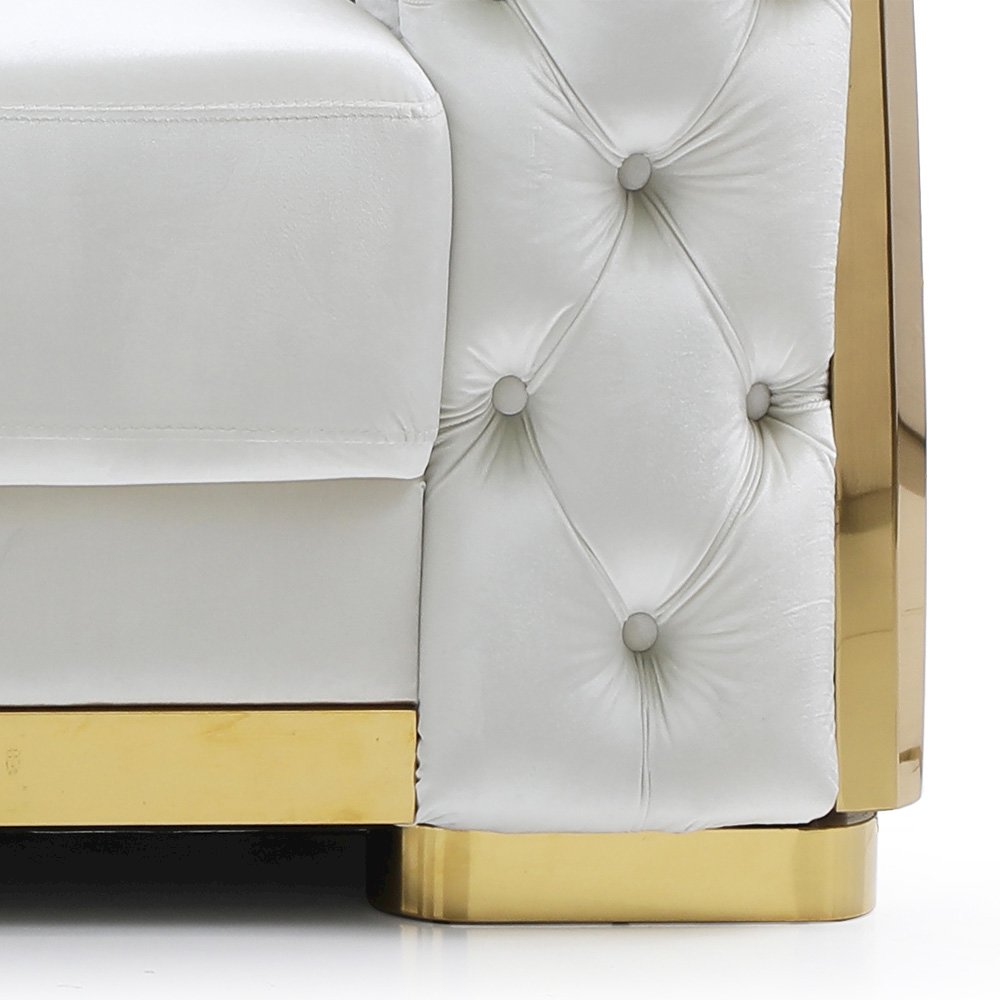Glory Furniture Lexi Sofa in Ivory Color. Picture 5