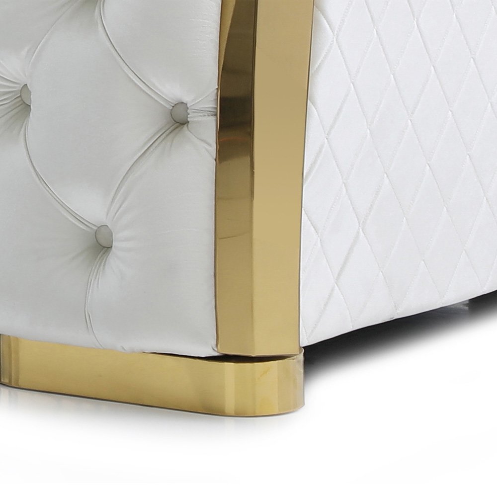 Glory Furniture Lexi Sofa in Ivory Color. Picture 6