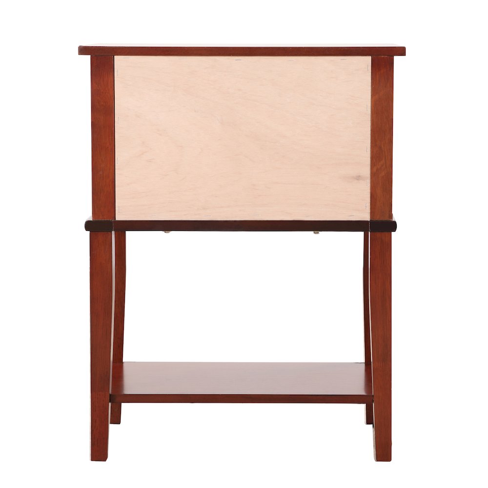Glory Furniture Newton Nightstand in Cherry Color. Picture 4