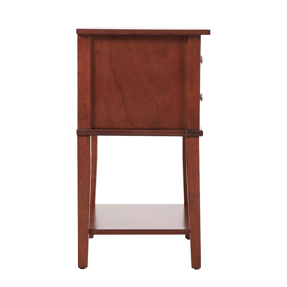 Glory Furniture Newton Nightstand in Cherry Color. Picture 5