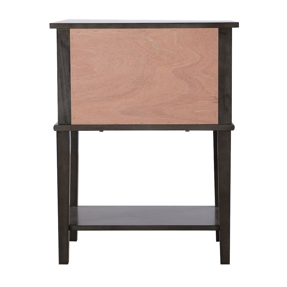 Glory Furniture Newton Nightstand in Gray Color. Picture 4