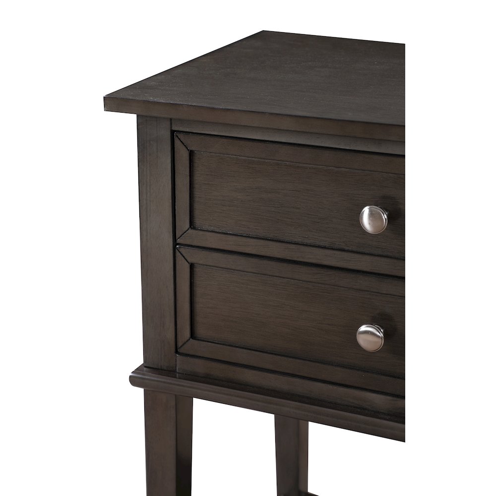 Glory Furniture Newton Nightstand in Gray Color. Picture 6