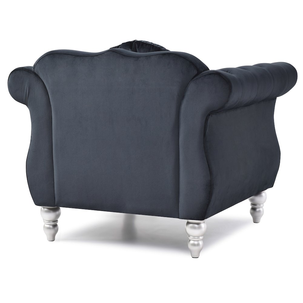 Glory Furniture Hollywood Accent Chair in Black Color. Picture 4