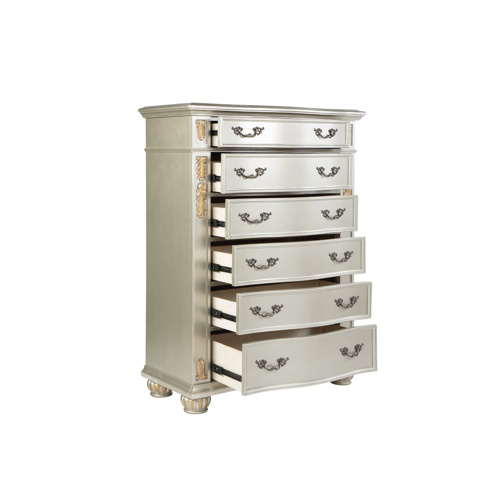 Glory Furniture Lyon Chest in Champagne Color. Picture 4