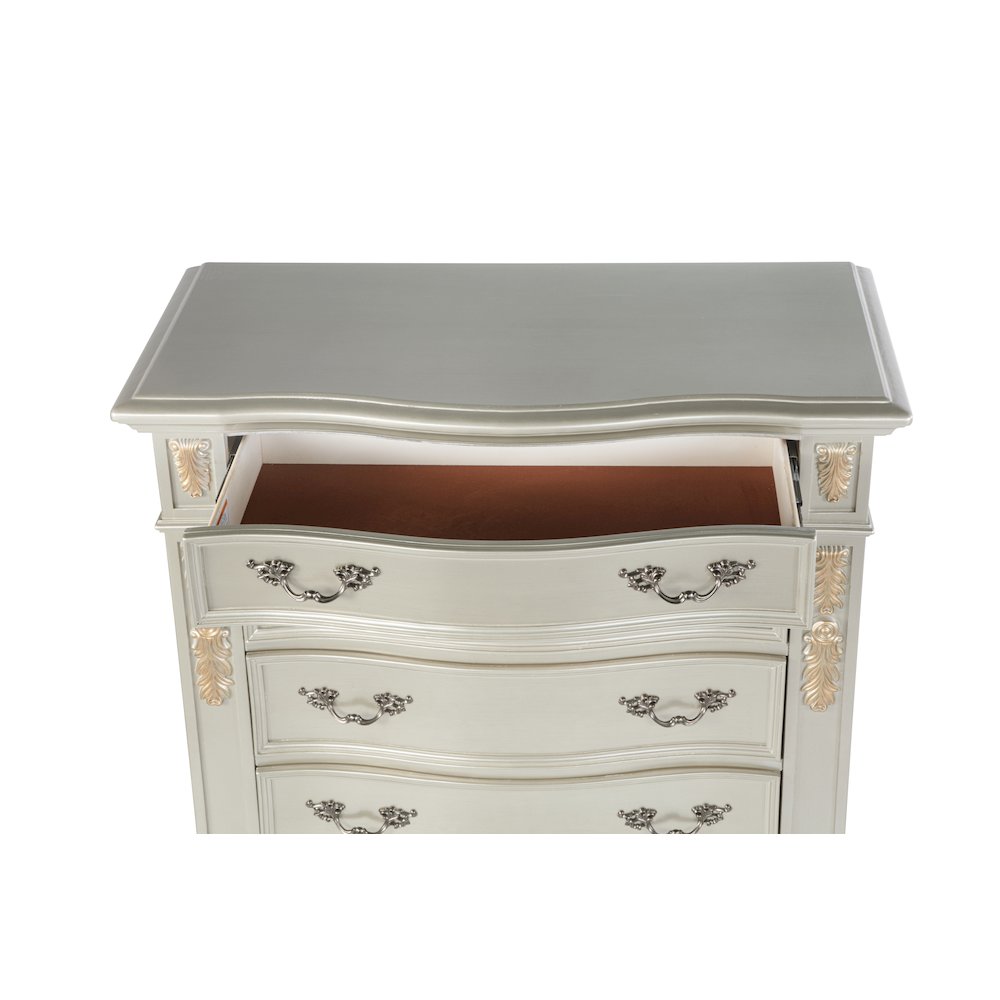Glory Furniture Lyon Chest in Champagne Color. Picture 6