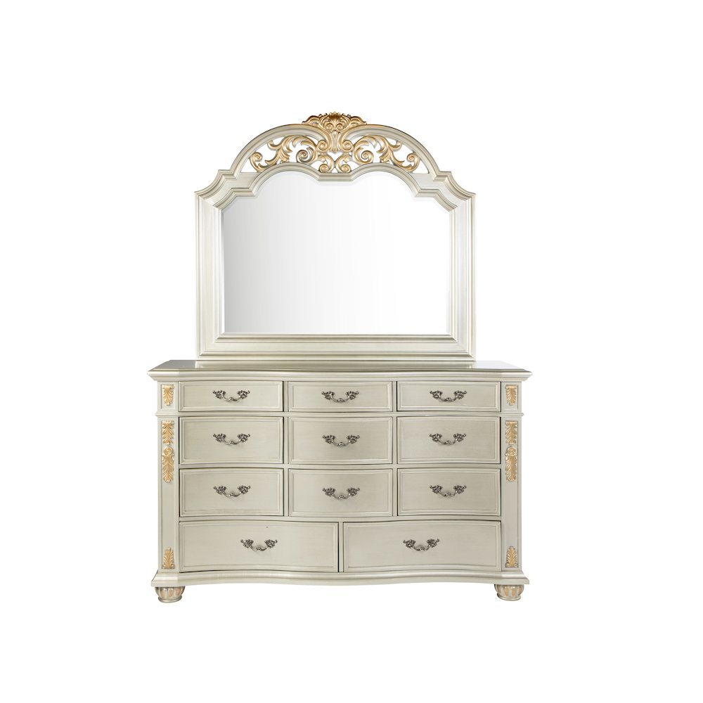Glory Furniture Lyon Dresser in Champagne Color. Picture 2