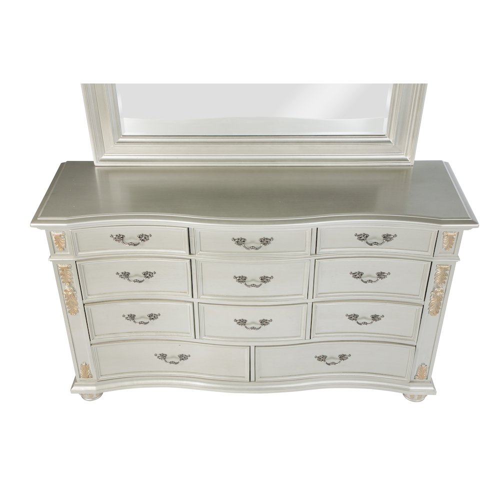 Glory Furniture Lyon Dresser in Champagne Color. Picture 5